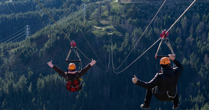 Stoked To Be Riding The Highest Zipline In New Zealand - Christchurch Adventure Park